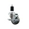 Service Caster 3'' SS Gray Poly Swivel 1-1/2'' Expanding Stem Caster with Brake SCC-SSEX20S314-PPUB-TLB-112 - alternate 1